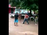 Drunk Fight ends up with a kick to the face