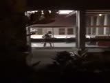 Couple Screwing Out Doors Gets Interrupted By Screaming Man