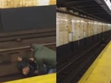 Nice Guy Tries To Help A Junkie Get Off The Subway Tracks But Doesn't Make It In Time