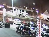 Drunk Driver Slams Into A Gas Station At High Speed