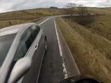 Biker Comes Within Inches Of Death But Falls Off A Cliff Instead