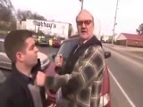 Old man punches new reporter in the face