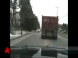 Dump Truck ramming cops