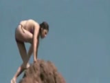 Drunk Attention Whore Of A Chick Is Knocked Unconscious Trying To Cliff Dive!