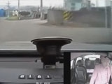 Demented Grandfather Drives Full Speed Into A Building Including In Car View