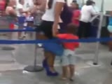 Huge Latina Woman Gets Into A Fight At A Mexican Bank!