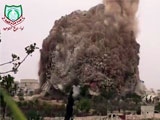 The Moment A Tunnel Bomb Is Detonated In A Syrian Town