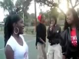 Sucker Punch Knocks Chick's Wig Off!