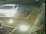 Woman Saved From Exploding Motorcycle!