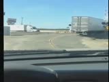 Train Crashes Into A Broken Down Semi!