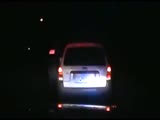 Unfortenate officer is slammed to the ground from a falling tree during a traffic stop.