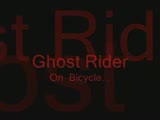 Ghostrider breaks speedlimit with bicycle