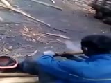 Logger Struggles To Compose Himself After Taking A Hit From A Bong