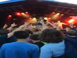 Chick Goes Crowd Surfing And Gets Dropped Like A Hot Potato!