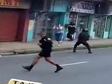 Fleeing Robber Is Shot At Close Range By Police