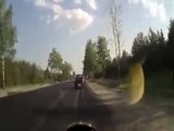 Motorcyclist Goes Airborn!