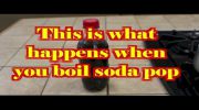 This is what happens when you boil soda pop