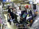 Thug Throws Bottles Of Liquor At Clerk During Robbery