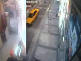 Knife attack victim runs for cover in a shop collapses and dies.