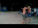 Fight on the beach ends up with knockout