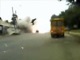 Ukrainian Motorist Takes A Direct Hit From A Shell