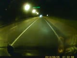 dark crash on russian road