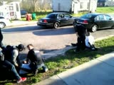 Cops arrest and choke a women for recording an arrest
