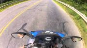 Crazy Punk Outruns Cops on Motorcycle