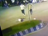 Scooter Rider Clips Turning Car And Is Slammed Hard Into The Kerb