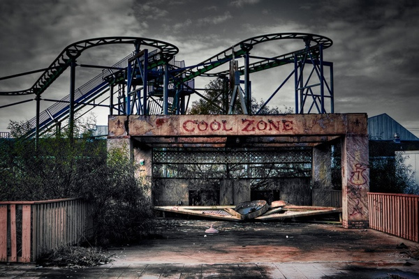 Abandoned Six Flags Amusement Park