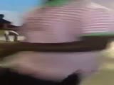 Fat guy gets jumped