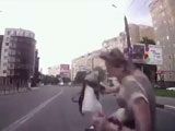 Woman Tries To Make It Across The Road But Fails Miserably