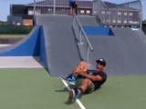 Skater Snaps His Tibia And Fibia Then Screams Like A Girl