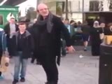 Street Performer Has His Pants Pulled Down In Public