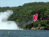 Speed boat goes airborne at shootout leaves two in serious conditions