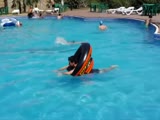 Guy Is Unconscious In A Pool And No One Notices!