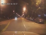 Guy crashes the car during police chase