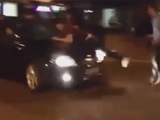 Maniac Brings His Car To A Street Fight