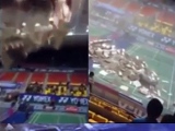 Roof Comes Crashing Down During Sporting Event Vietnam