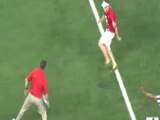 Coach Tackles Drunk Spectator