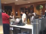 Black Guy Sucker Punches White Guy Multiple Times In McDonalds