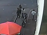 Desperate Fucker Sneaks Up To A Police Officer And Stabs Him In The Back.