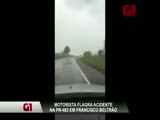 Truck hits the car