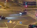 Man Is Violently Somersaulted By A Car At A Pedestrian Crossing