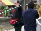 Taiwanese Cops Take Down A Man Armed With A Stick Using Their Guns