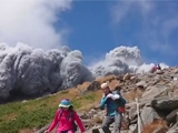 Incredible raw footage from hikers caught in the Mount Ontake eruption in Japan