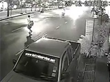 Man Is Hit By A Biker Then Run Over By Some Cars