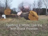 Black Powder Log Splitting(Longish)