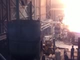 Steel mill wet charge accident causes huge explosion