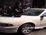 Woman Goes Crazy On A BMW!